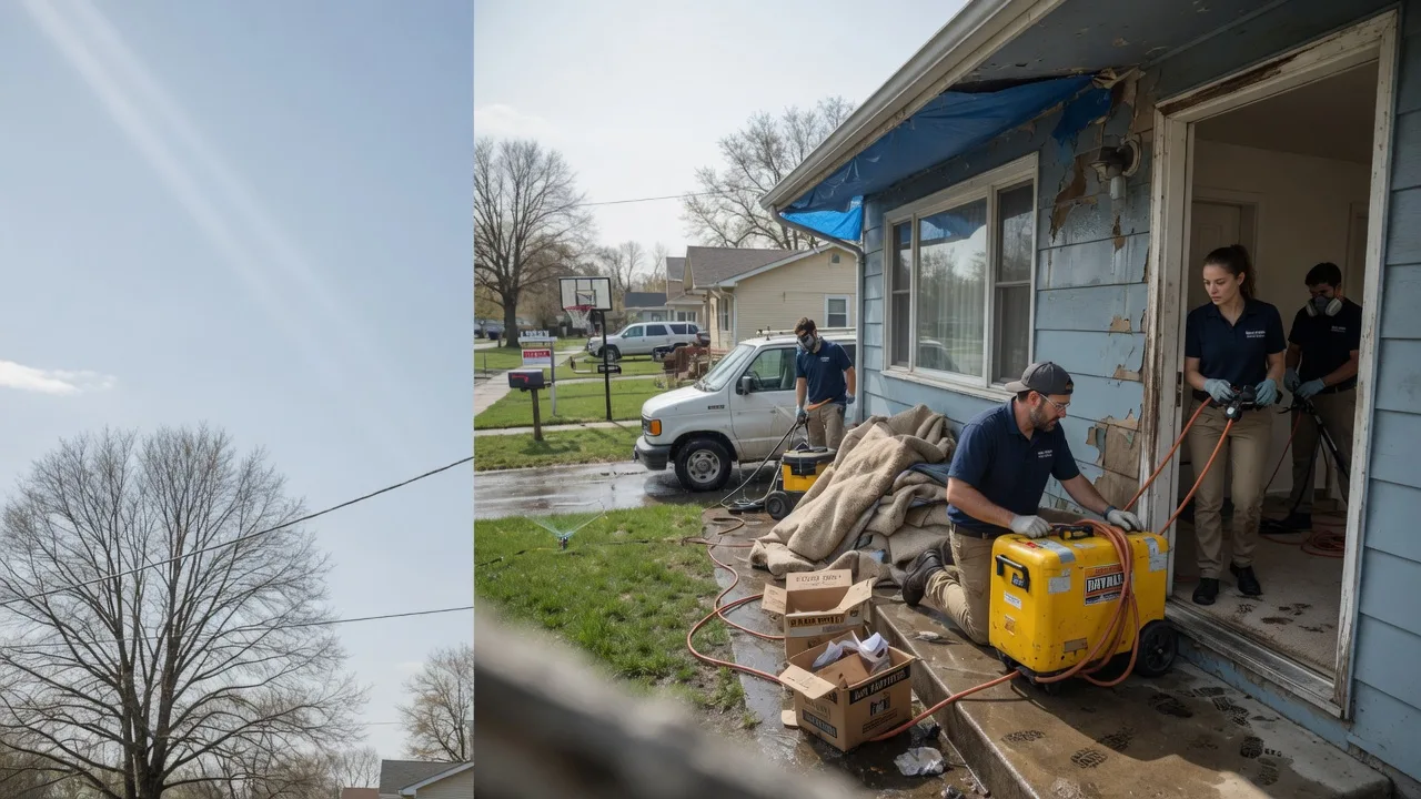 Basement Flood Cleanup in Coffeyville, KS near me